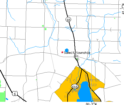 Summit township, PA map