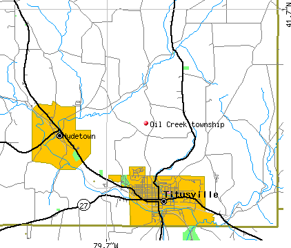 Oil Creek township, PA map
