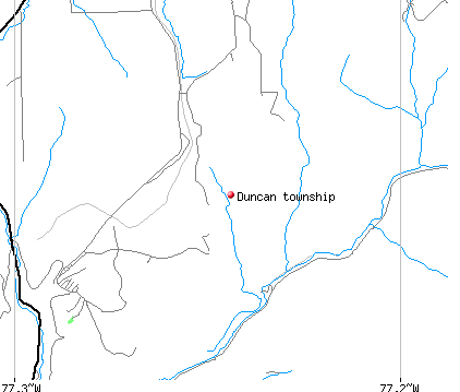 Duncan township, PA map