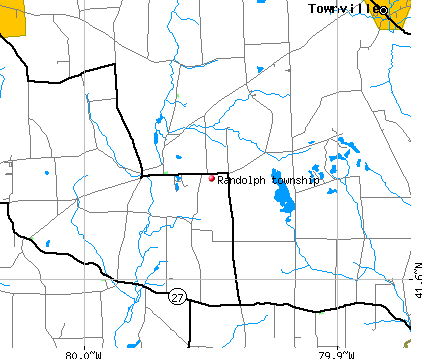 Randolph township, PA map