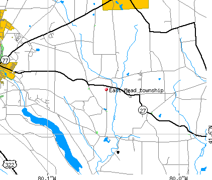 East Mead township, PA map