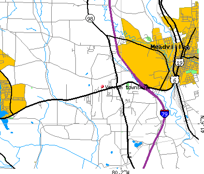 Vernon township, PA map