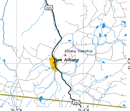 Albany township, PA map
