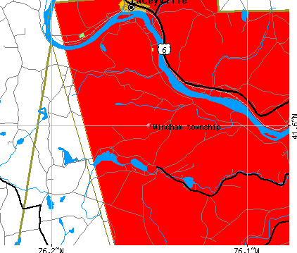 Windham township, PA map
