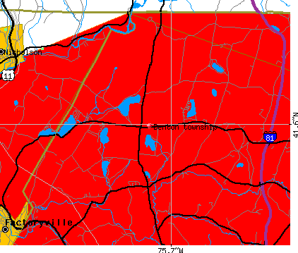 Benton township, PA map