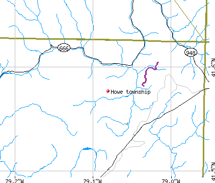 Howe township, PA map