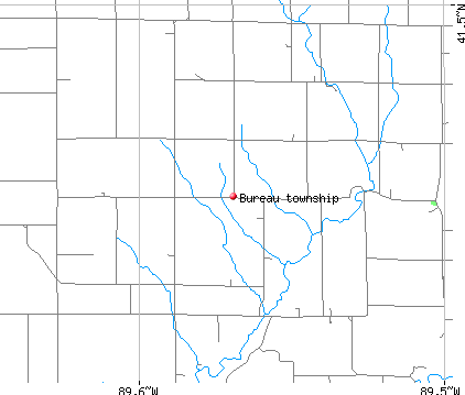 Bureau township, IL map