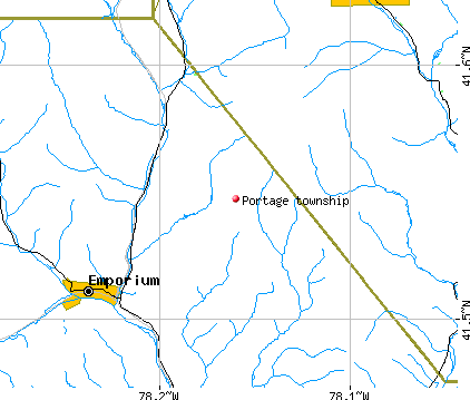 portage township pa county cameron pennsylvania detailed profile