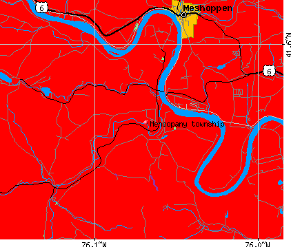 Mehoopany township, PA map