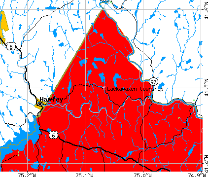 Lackawaxen township, PA map