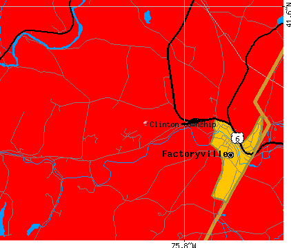 Clinton township, PA map