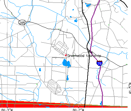 Greenwood township, PA map