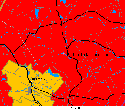 North Abington township, PA map