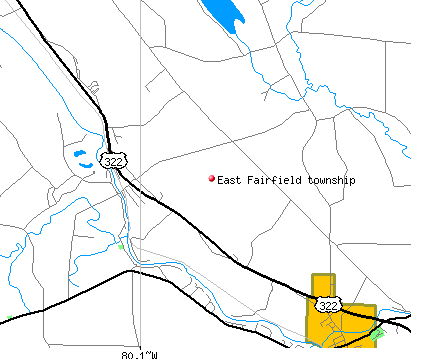 East Fairfield township, PA map