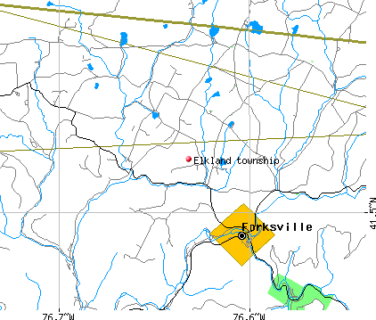 Elkland township, PA map