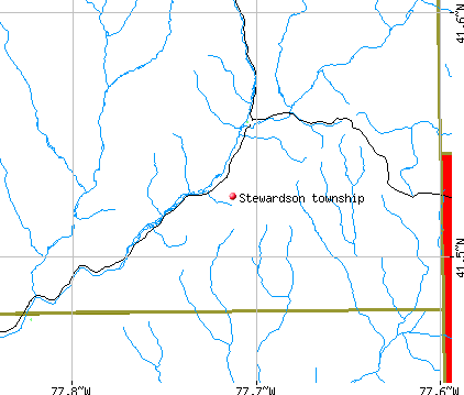 Stewardson township, PA map