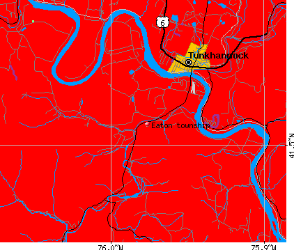 Eaton township, PA map