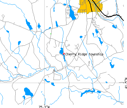 Cherry Ridge township, PA map