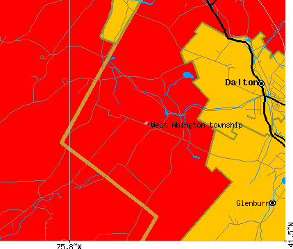 West Abington township, PA map