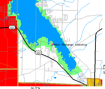 West Shenango township, PA map