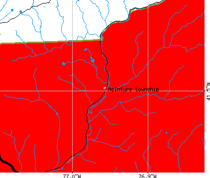 McIntyre township, PA map