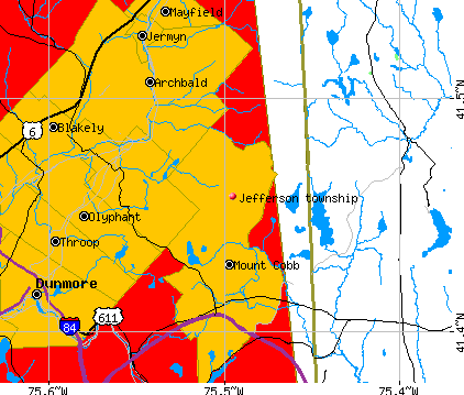 Jefferson township, PA map