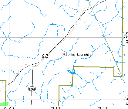 Jenks township, PA map