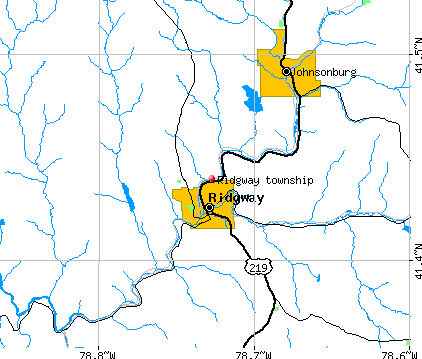 Ridgway township, PA map