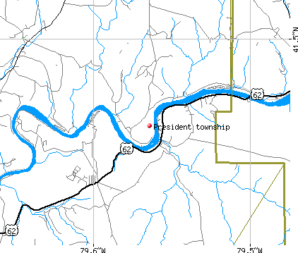 President township, PA map