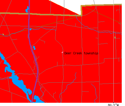 Deer Creek township, PA map