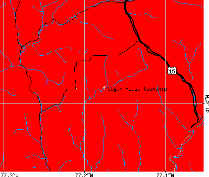 Cogan House township, PA map