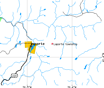Laporte township, PA map