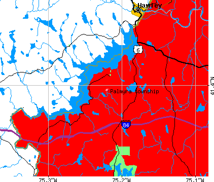 Palmyra township, PA map
