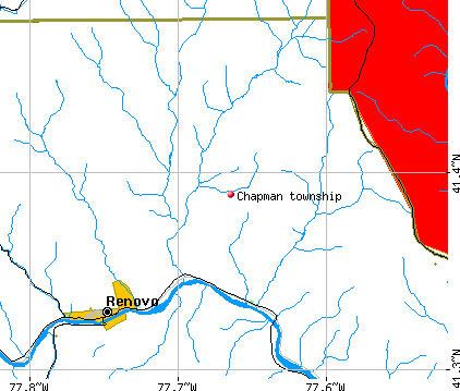 Chapman township, PA map