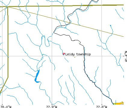 Leidy township, PA map