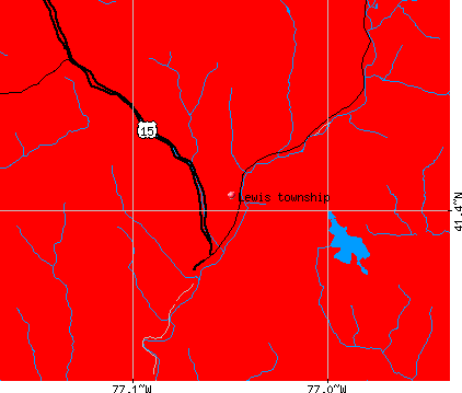 Lewis township, PA map