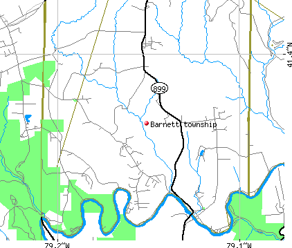 Barnett township, PA map