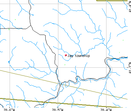 Jay township, PA map