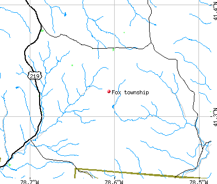 Fox township, PA map