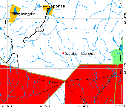 Davidson township, PA map