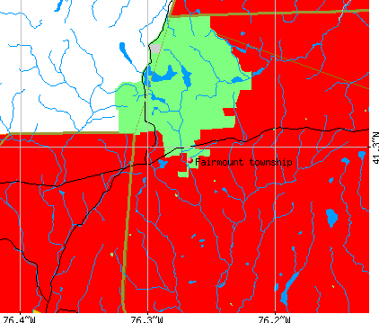 Fairmount township, PA map