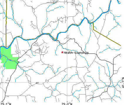 Heath township, PA map
