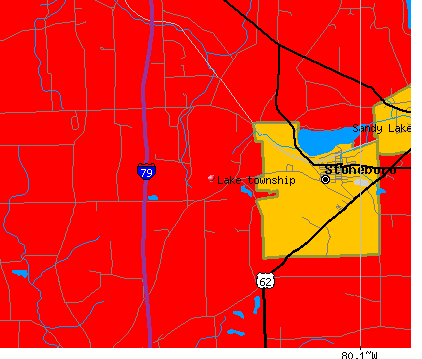 Lake township, PA map