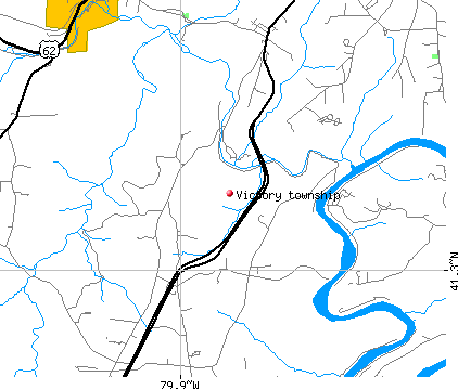 Victory township, PA map