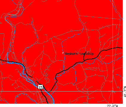 Hepburn township, PA map