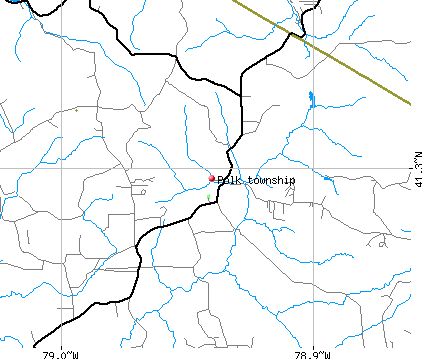 Polk township, PA map