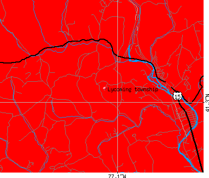 Lycoming township, PA map