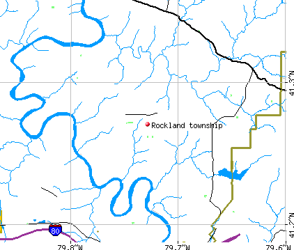 Rockland township, PA map