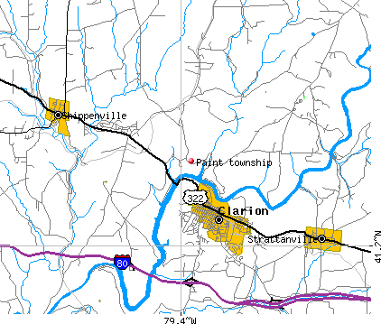 Paint township, PA map