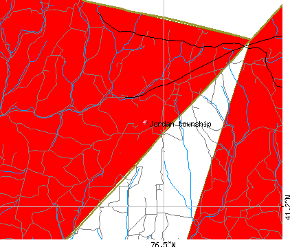 Jordan township, PA map